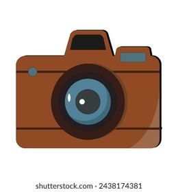 Camera tripod icon and Movie camera on a tripod. Making a movie single icon in monochrome style vector symbol stock illustration web.