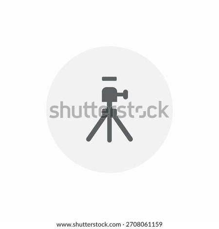 camera tripod icon sign vector