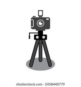 
Camera and Tripod icon vector illustration