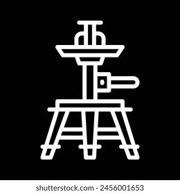 contorno del Vector del trípode de la cámara
