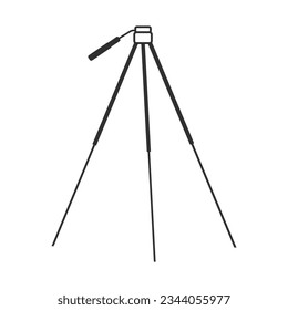 Camera-Stativ-Umriss-Vektorgrafik, Fotografie-Umriss, Kamerasymbol, Vektorgrafik, Fotografie-Symbol, Weltfotografie, Weltfotografie-Tag