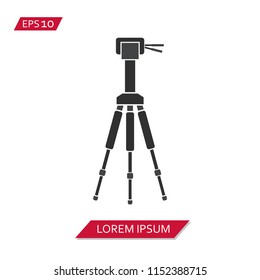 camera tripod vector icon symbol