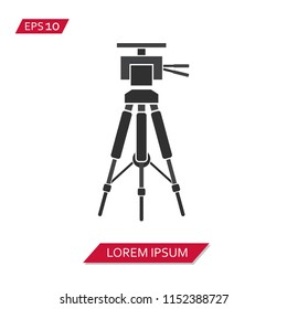 camera tripod vector icon symbol