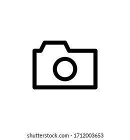 Camera User Interface Outline Icon Logo Vector Illustration
