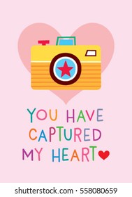 camera valentine card