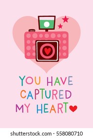 camera valentine card