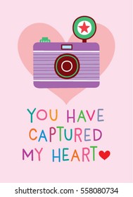 camera valentine card