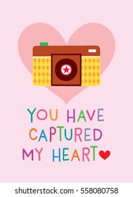 camera valentine card