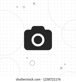 Camera vector best flat icon on texture background , EPS 10