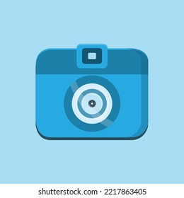 camera vector with blue gradient color