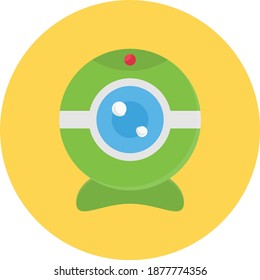 camera vector colour flat icon