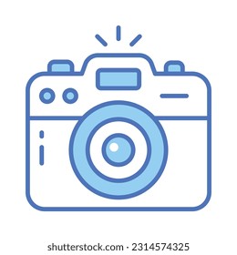 Camera vector design in modern and trendy style, photography device icon