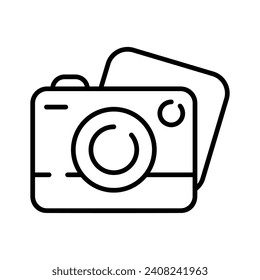 Camera vector design in modern and trendy style, photography device icon