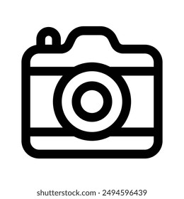 Camera vector design in modern and trendy style, photography device icon