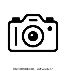 Camera vector design in modern and trendy style, photography device icon