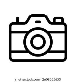 Camera vector design in modern and trendy style, photography device icon