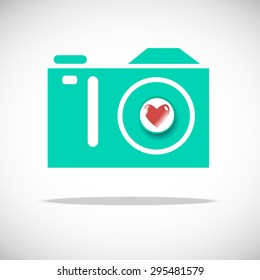 camera vector digital black lens focus photographer