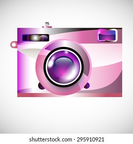 camera vector digital black lens focus photographer