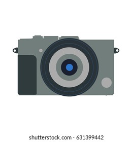 Camera Vector Drawing On White Background Stock Vector (royalty Free 