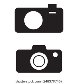 Camera Vector Fill Icons. Photography Symbol, Photo Sign.