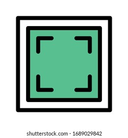 camera vector flat color icon 