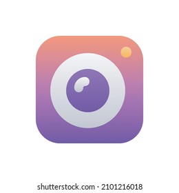 Camera vector Flat Icon Design Symbol on White background EPS 10 File