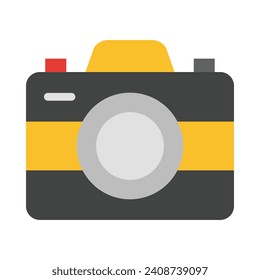 Camera Vector Flat Icon For Personal And Commercial Use.

