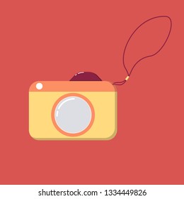 Camera vector in flat style