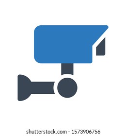 camera vector glyph color icon 