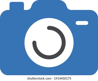 icono de color de glifo vector de cámara