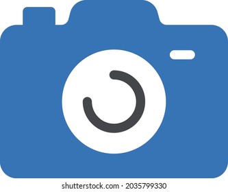 camera vector glyph colour icon