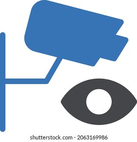 camera vector glyph colour icon