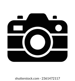 Camera Vector Glyph Icon For Personal And Commercial Use.
