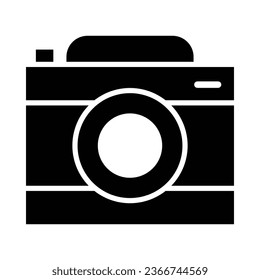Camera Vector Glyph Icon For Personal And Commercial Use.
