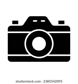 Camera Vector Glyph Icon For Personal And Commercial Use.
