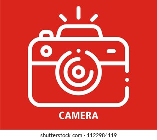 CAMERA VECTOR ICON 