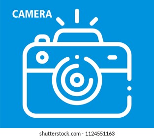 CAMERA VECTOR ICON 
