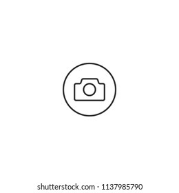 Camera vector icon.