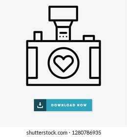 Camera vector icon