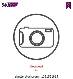 Camera vector icon