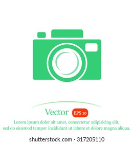 Camera, vector icon.