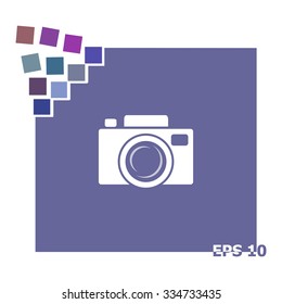 Camera, vector icon.