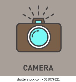 Camera vector icon