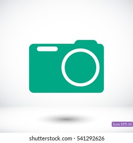 camera vector icon, vector best flat icon, EPS