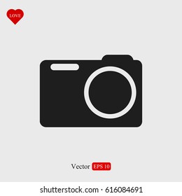 camera vector icon, vector best flat icon, EPS