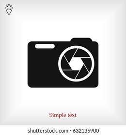 camera vector icon, vector best flat icon, EPS