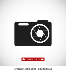 camera vector icon, vector best flat icon, EPS