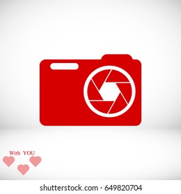 camera vector icon, vector best flat icon, EPS