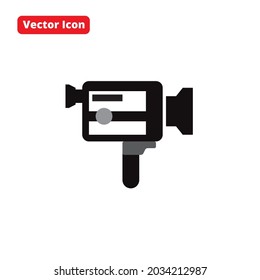 camera vector icon black isolated
