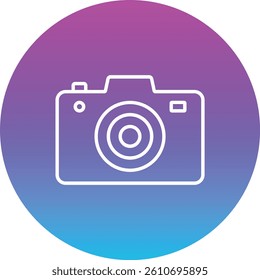 Camera vector icon. Can be used for printing, mobile and web applications.